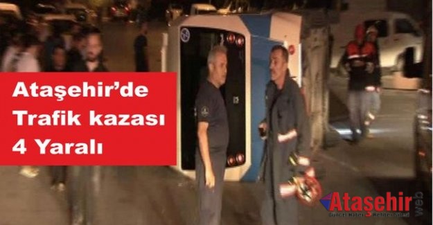 Ataşehir’de Trafik Kazası, 4 yaralı