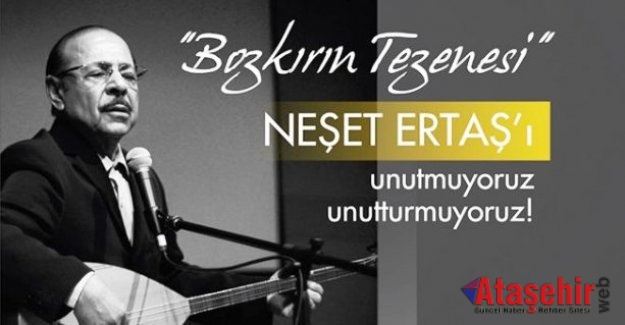 Neşet Ertaş Ataşehir'de Anılıyor