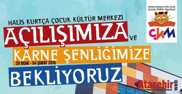 BELEDİYEDEN ÇOCUKLARA KARNE HEDİYESİ ÇOCUK KÜLTÜR MERKEZİ