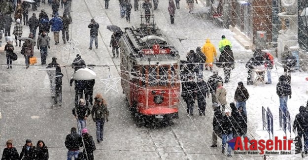 18 Ocak Perşembe  günü İstanbul'a kar yağışı uyarısı
