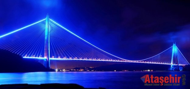 Yavuz Sultan Selim Köprüsü, mavi ve turuncu ışıklarla aydınlanacak