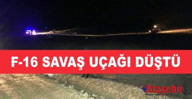 F-16 SAVAŞ UÇAĞI DÜŞTÜ 1 PİLOT ŞEHİT