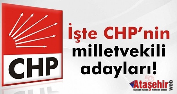 CHP Milletvekili Aday Listesi