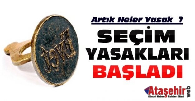YSK'nın seçim yasakları Resmi Gazete'de yayımlandı.