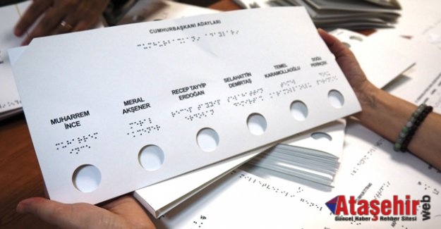 Görme engelliler 24 Haziran seçimlerinde tek başlarına oy kullanabilecek