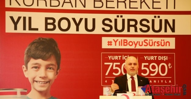 Kızılay, Kurban bereketini mazlumların sofrasına yıl boyu taşıyacak.