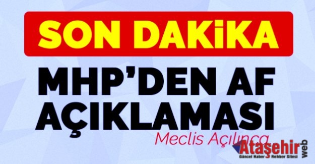 AF MHP'NİN GÜNDEMİNDE