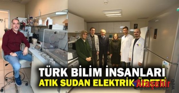 Türk bilim insanları, atık sudan elektrik üretti