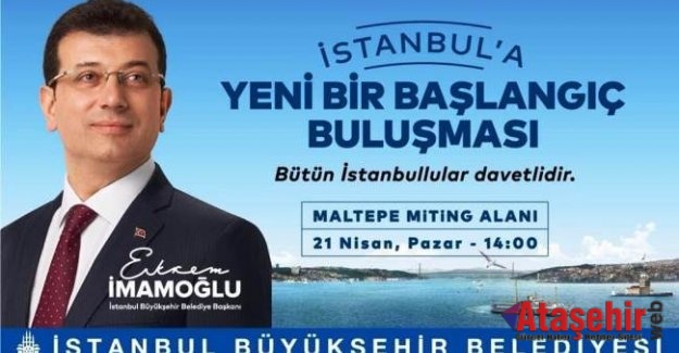 Ekrem İmamoğlu İstanbullularla Maltepe’de buluşuyor