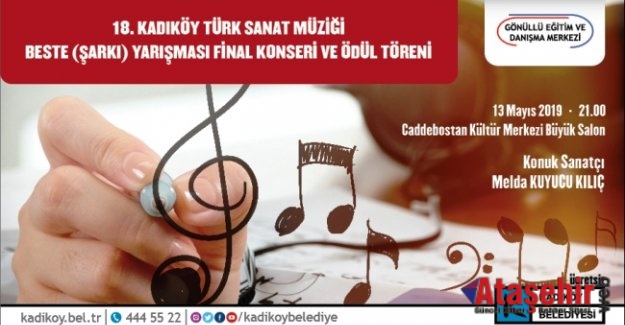 18. Kadıköy Türk Sanat Müziği Beste yarışmasında ödüller sahiplerini buluyor.