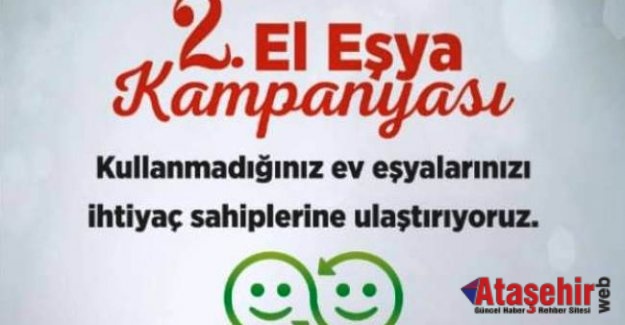 ATAŞEHİR KENT KONSEYİNDEN 2. EL EŞYA KAMPANYASI