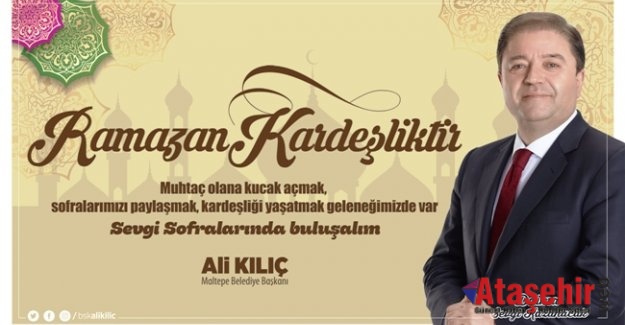 Maltepe’de Ramazan “Sevgi Sofraları”nda yaşanacak