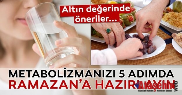 METABOLİZMANIZI 5 ADIMDA RAMAZAN’A HAZIRLAYIN