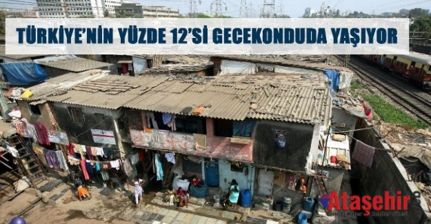 TÜRKİYE’NİN YÜZDE 12’Sİ GECEKONDUDA YAŞIYOR