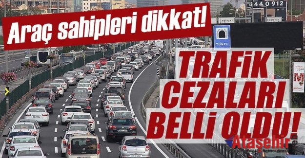 YENİ TRAFİK CEZALARI BELLİ OLDU