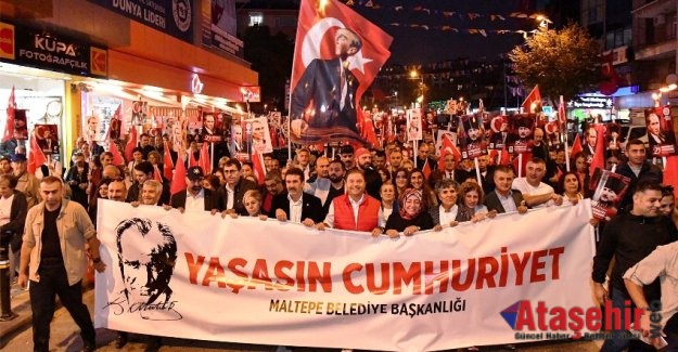 Cumhuriyet’in 96’nci yılı Maltepe’de coşkuyla kutlandı