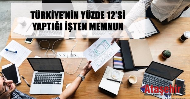 TÜRKİYE’NİN YÜZDE 12’Sİ YAPTIĞI İŞTEN MEMNUN