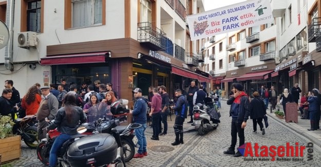 Motorcular ve restoran sahipleri ortak etkinlik