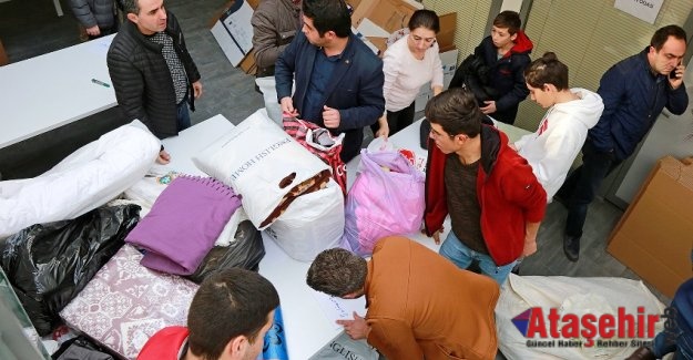 ATAŞEHİR DEPREMZEDELERE YARDIM ELİ UZATIYOR