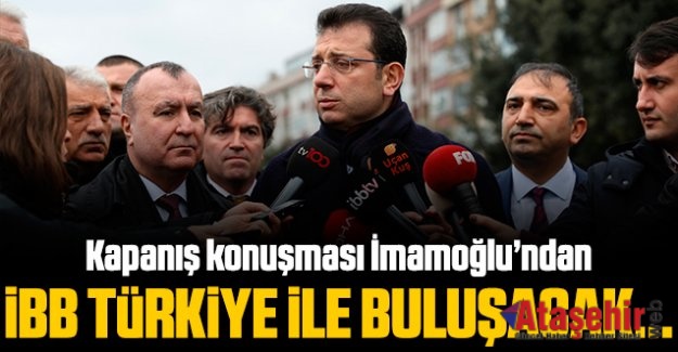 İBB, TÜRKİYE İLE BULUŞUYOR