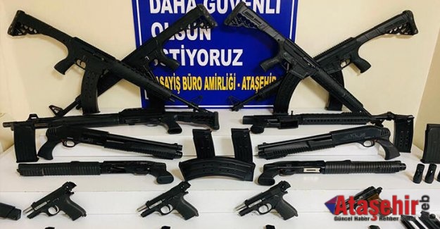 Ataşehir'de yasa dışı silah ticareti yapan 3 kişi yakalandı
