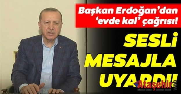 Cumhurbaşkanı Erdoğan'dan corona virüs mesajı