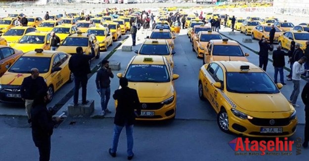 İstanbul'da taksicilerden eylem