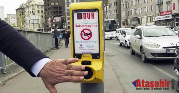 İBB’DEN COVID -19’A KARŞI “TEMASSIZ YAYA BUTONU”
