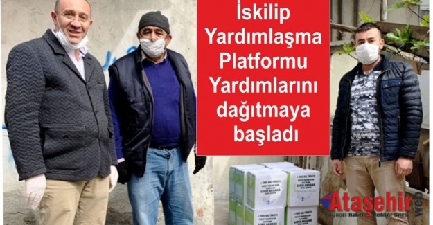 İskilip Yardımlaşma Platformu Yardımlarını dağıtmaya başladı