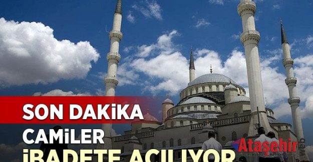 Camiler ibadete açılıyor