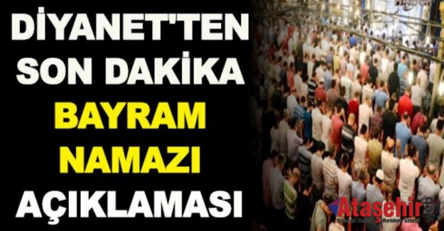 Camilerde bayram namazı kılınamayacak