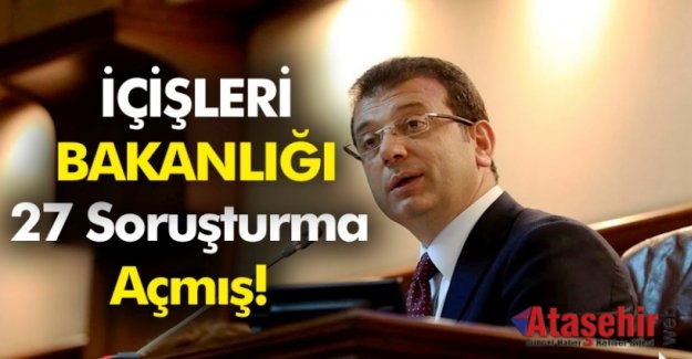 EKREM İMAMOĞLU’NA SORUŞTURMA AÇILDI