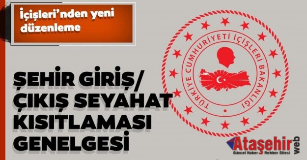 İçişleri Bakanlığ'nın Seyahat genelgesi