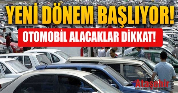 İkinci el otomobil alım satımında yeni dönem başlıyor