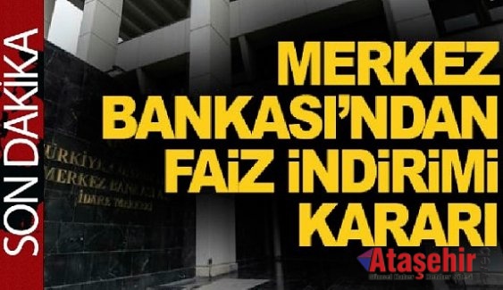 Merkez Bankası faizi 50 baz puan indirdi