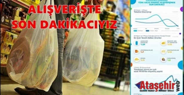 Türk halkı market alışverişinde son dakikacı