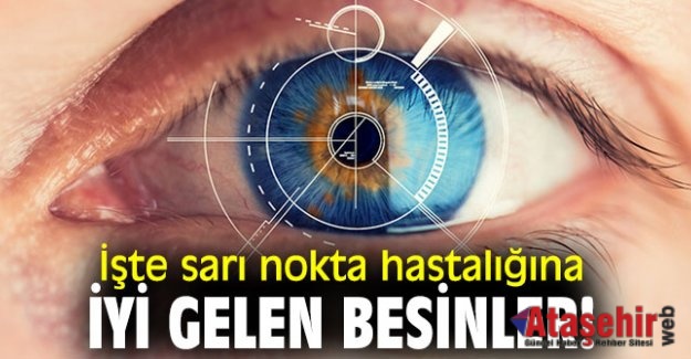 Sarı nokta hastalığına iyi gelen 13 besin