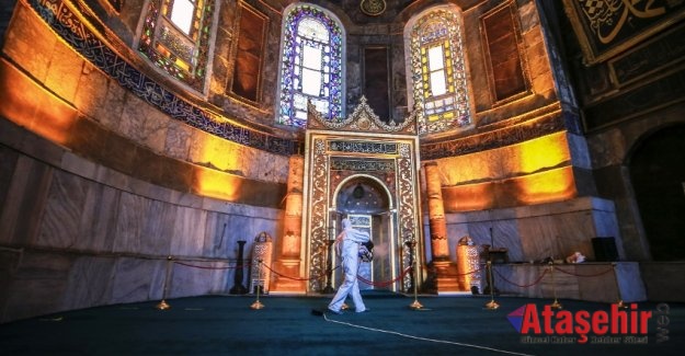 Ayasofya Camii 86 yıl sonra bayram namazına hazır