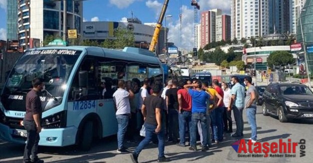 Ataşehir'de minibüs hattı kavgası