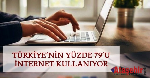 TÜRKİYE’NİN YÜZDE 79’U İNTERNET KULLANIYOR