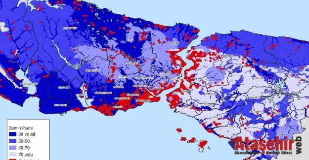 İSTANBUL DEPREM HARİTASI YAYINLANDI