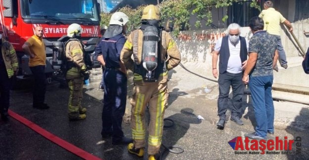 Ataşehir'de Korkutan yangın