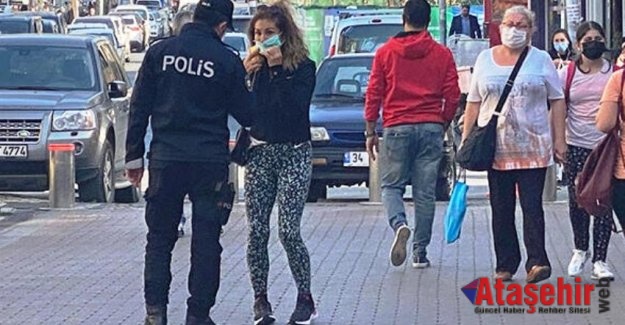 Ataşehir'de maske denetimi yapıldı