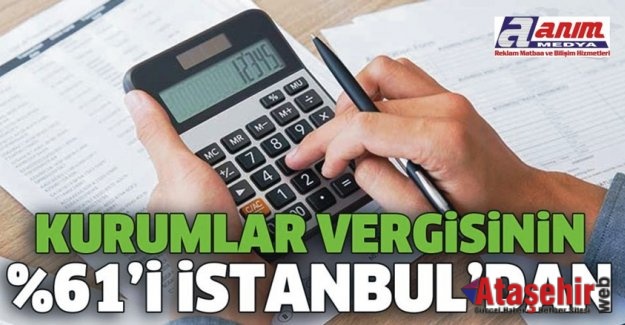 KURUMLAR VERGİSİNİN YÜZDE 61’İ İSTANBUL’DAN