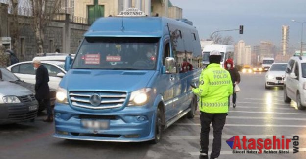 Ataşehir'de toplu taşıma araçlarında koronavirüs denetimi