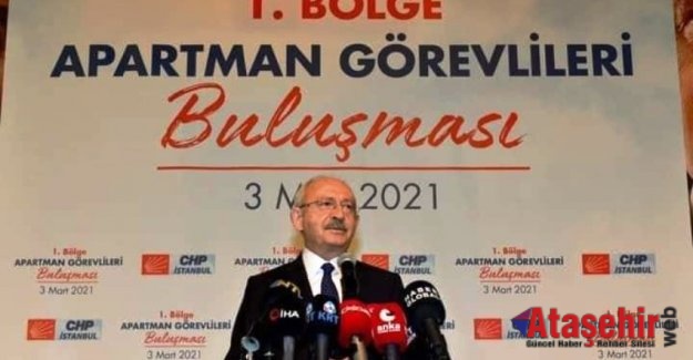 KILIÇDAROĞLU APARTMAN GÖREVLİLERİYLE BULUŞTU.