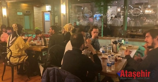 Ataşehir'de Kaçak iftara polis baskını