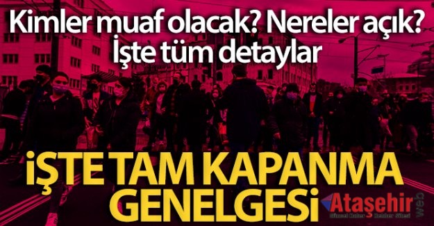 İçişleri Bakanlığı'ndan "Tam Kapanma Tedbirleri"