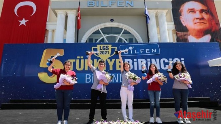 Bilfen'den 5 öğrenci tam puan aldı