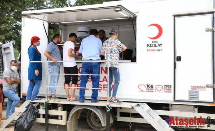 KIZILAY BATI KARADENİZ’DE YARALARI SARIYOR